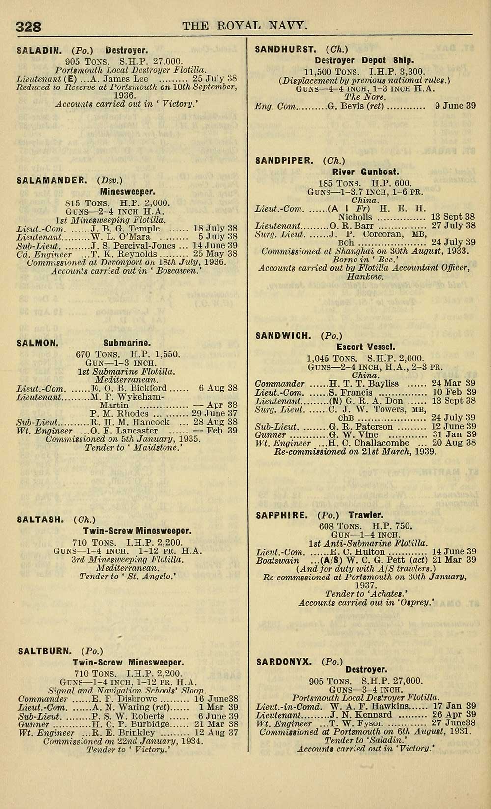 364 Navy Lists Monthly 1939 August British Military Lists National Library Of Scotland