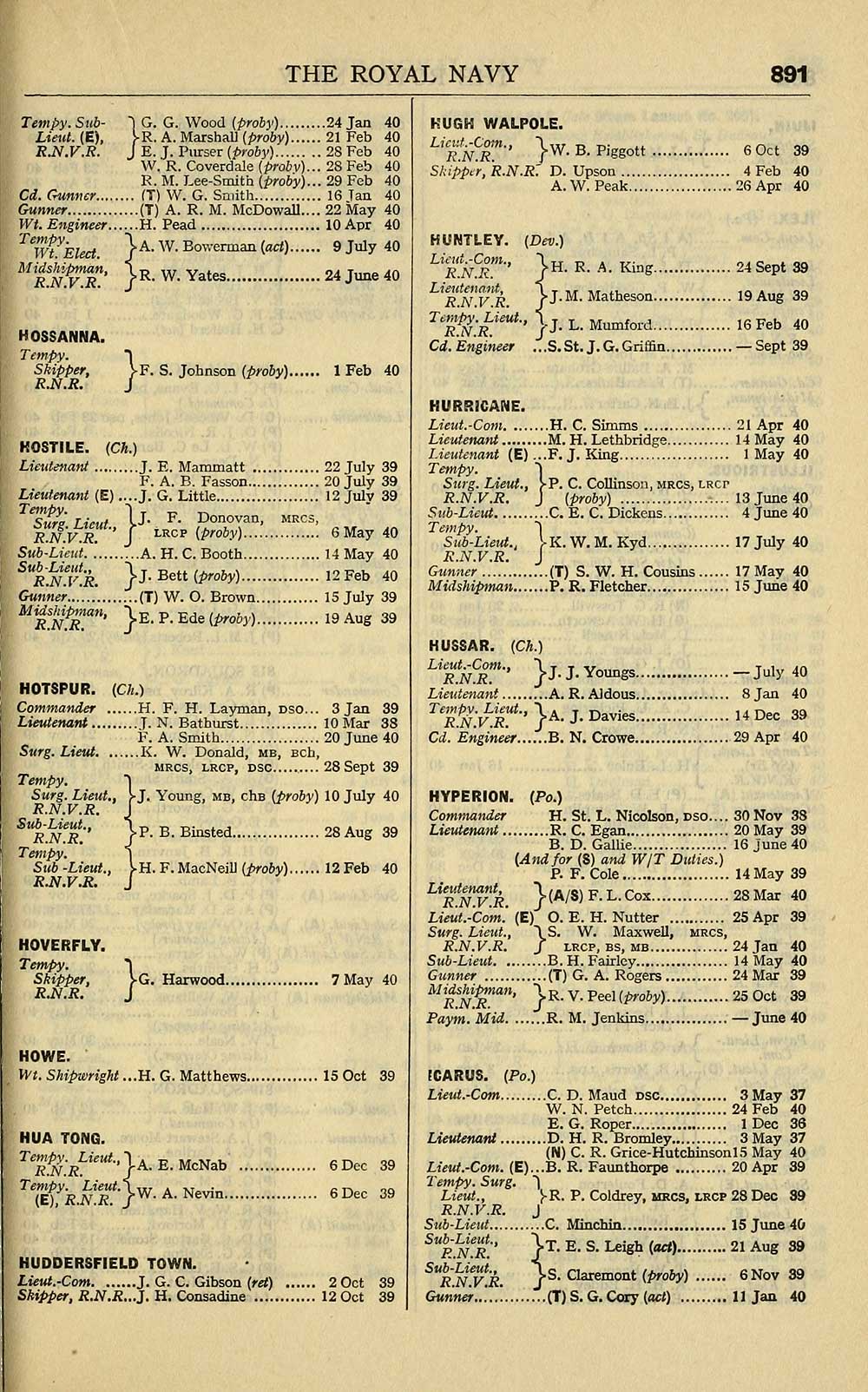 915 Navy Lists Bimonthly 1940 August British Military Lists National Library Of Scotland