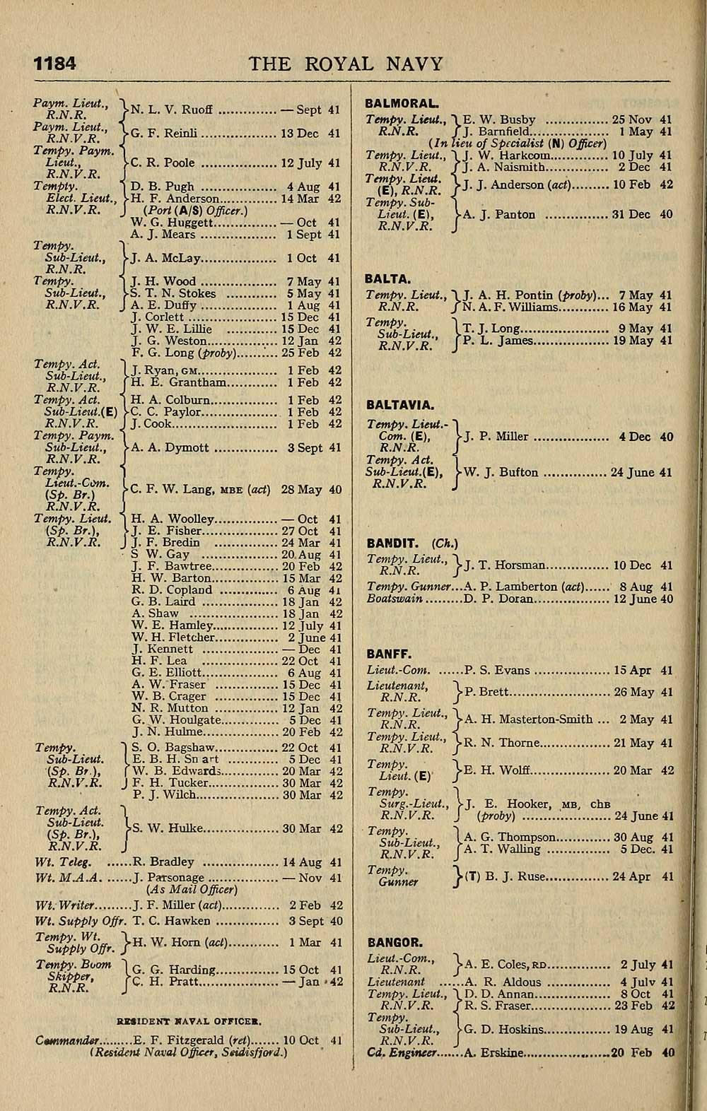 1210 Navy Lists Bimonthly 1942 April British Military Lists National Library Of Scotland