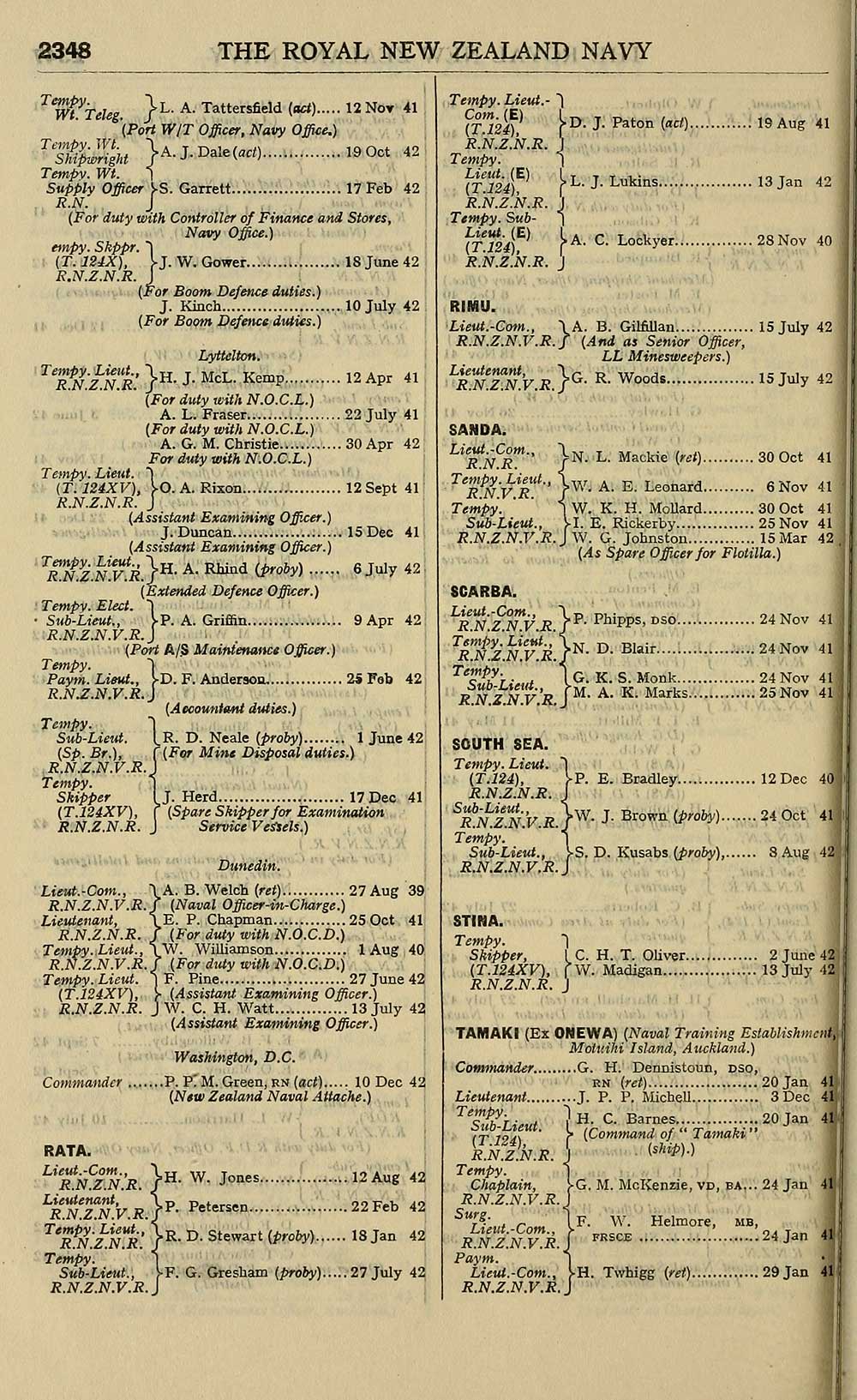 1156 Navy Lists Bimonthly 1943 August Volume 2 British Military Lists National Library Of Scotland