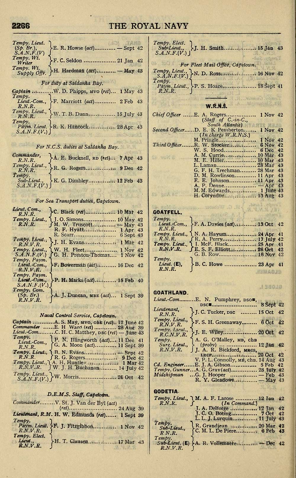 752 Navy Lists Bimonthly 1943 October Volume 2 British Military Lists National Library Of Scotland