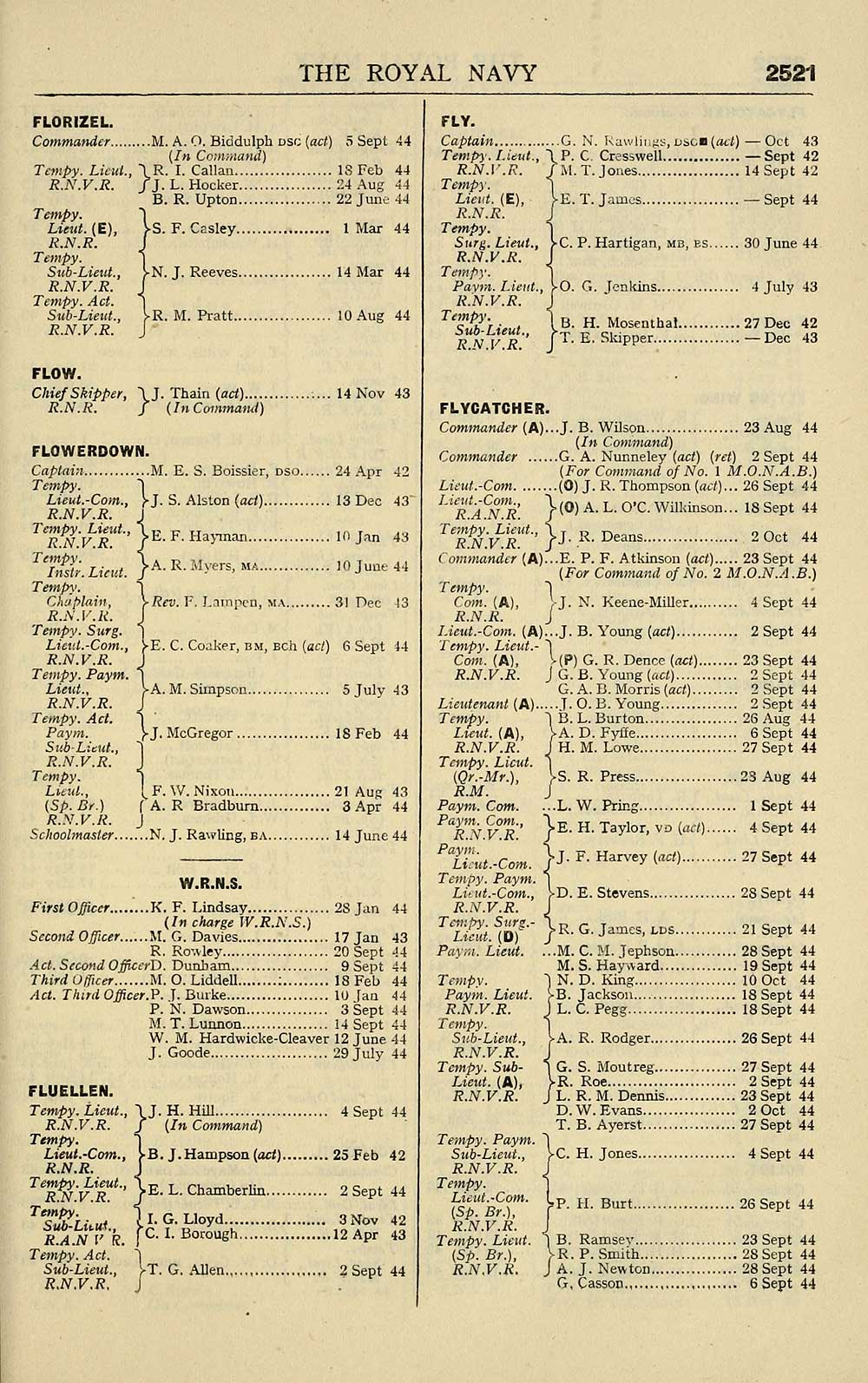 449 Navy Lists Quarterly 1944 October Volume 3 British Military Lists National Library Of Scotland