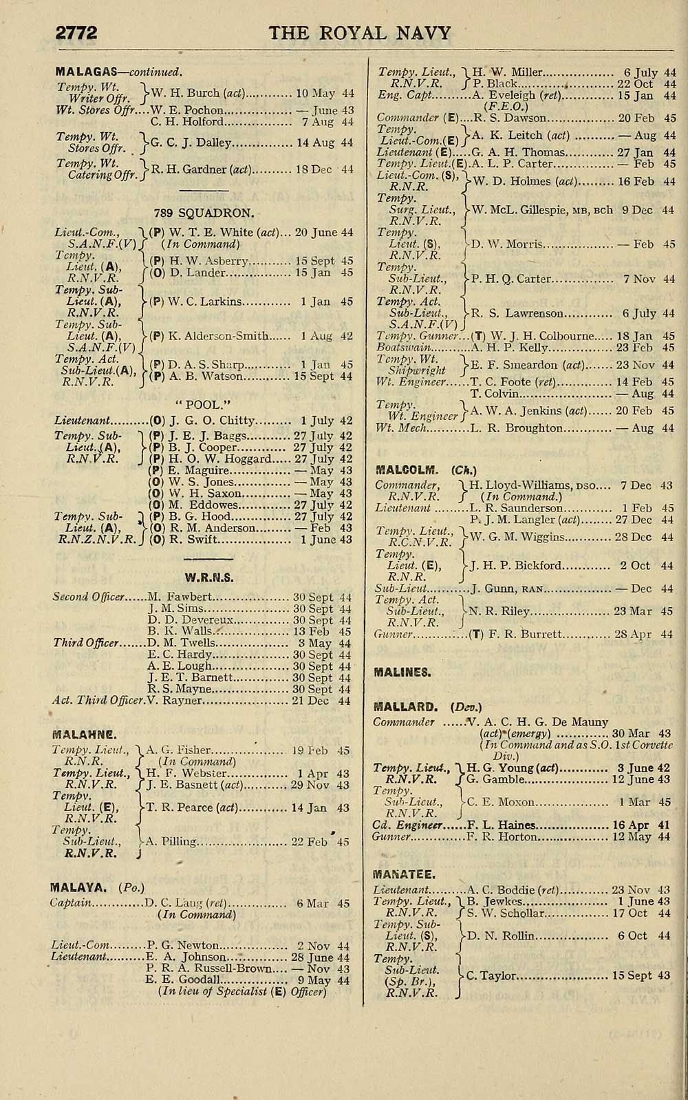 616 Navy Lists Quarterly 1945 April Volume 3 British Military Lists National Library Of Scotland