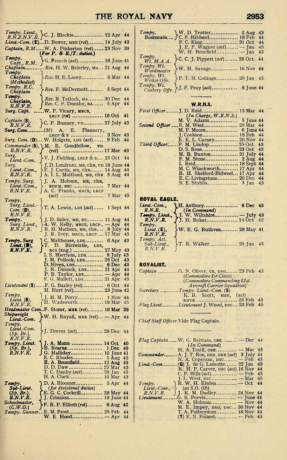 797 Navy Lists Quarterly 1945 April Volume 3 British Military Lists National Library Of Scotland