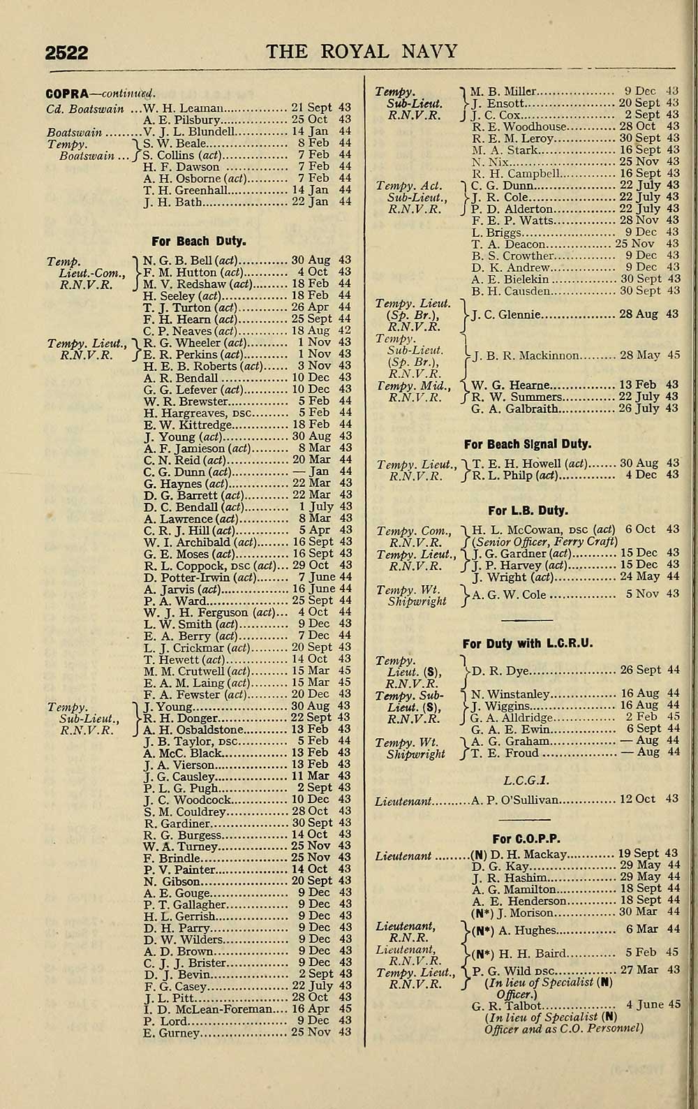 (368) - Navy lists > Quarterly > 1945 > July > Volume 3 - British ...