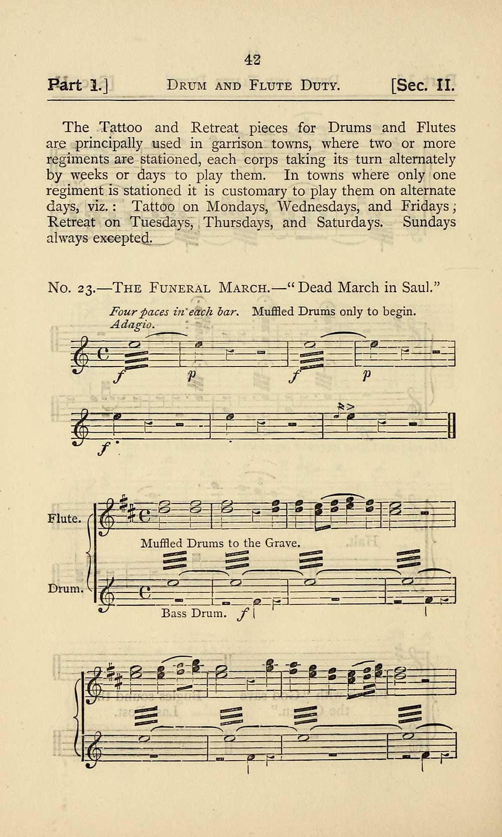 (46) Page 42 No. 23. The funeral march. "Dead march in Saul" Inglis Collection of