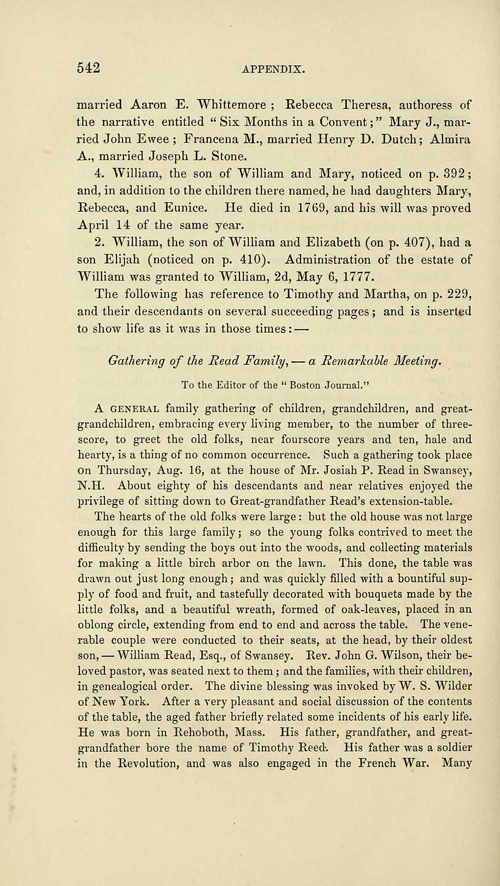 (562) Page 542 History of the Reed family in Europe and America
