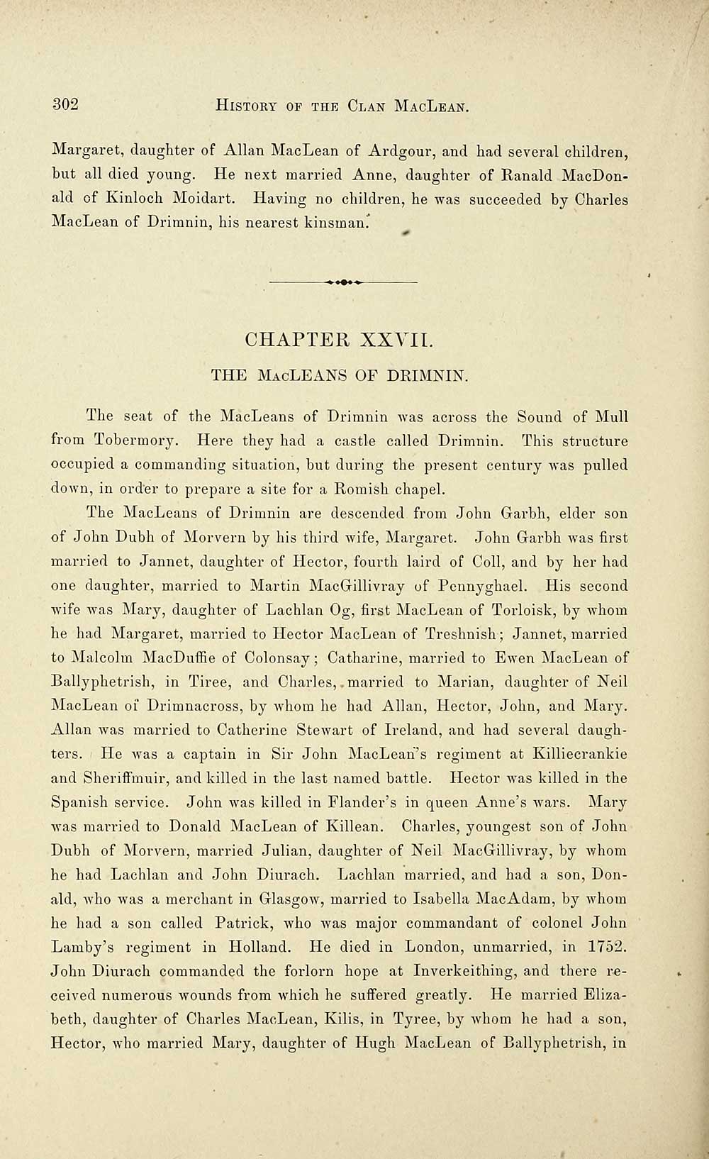 (308) Page 302 - MacLeans of Drimnin - History of the Clan MacLean from ...