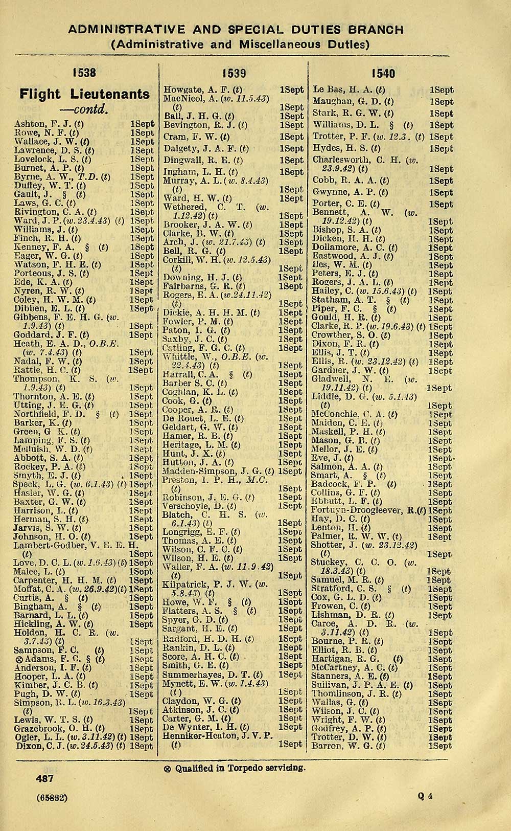 (493) - Air Force lists > Air Force list > Bimonthly > 1944 > January ...