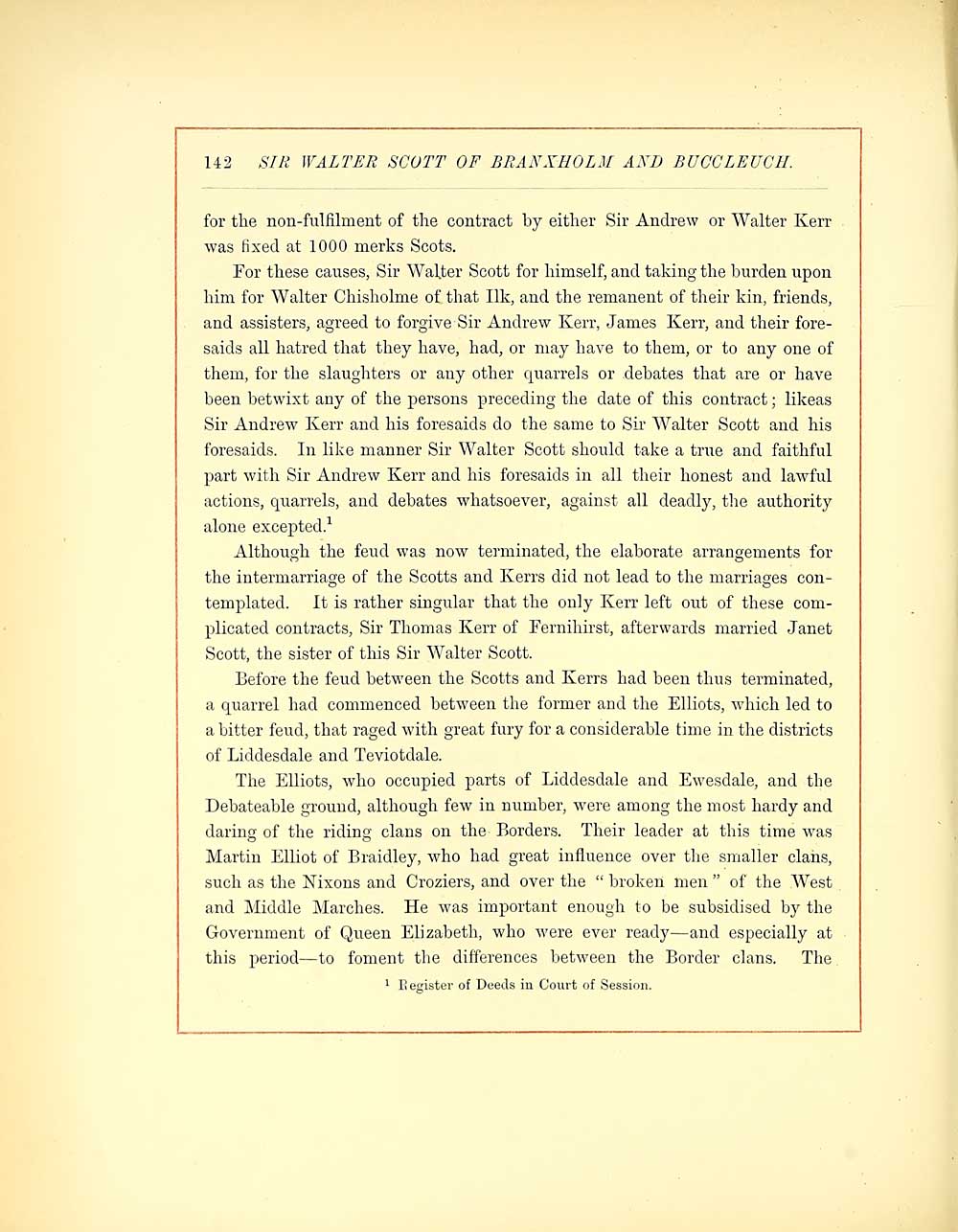 (278) Page 142 - Scotts of Buccleuch > Volume 1 - Histories of Scottish ...