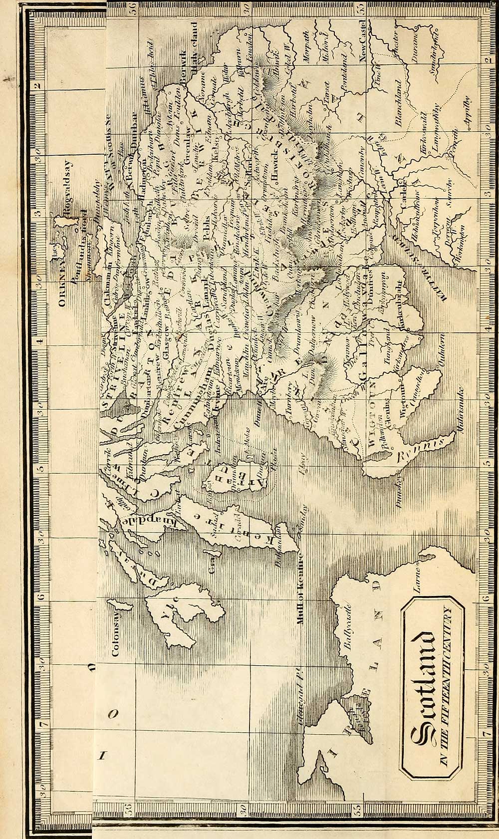 (8) Folded map - Gazetteer of Scotland > Volume 2 - Gazetteers of ...