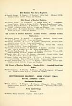 Page 191Hertfordshire Regiment -- Army Cyclist Corps -- Royal Defence Corps