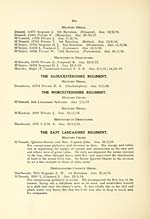 Page 264Gloucester Regiment -- Worcester Regiment -- East Lancashire Regiment