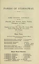 Page 13Parish of Stornoway: Aird School District -- Royal Navy -- Royal naval Reserve