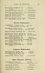 Page 21Gordon Highlanders -- Cameron Highlanders -- Ross Mountain Battery