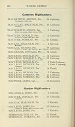 Page 166Cameron Highlanders -- Gordon Highlanders