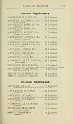 Page 211Gordon Highlanders -- Colonial contingent
