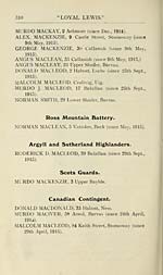 Page 310Ross Mountain Battery -- Argyll and Sutherland Highlanders -- Scots Guards -- Canadian contingent