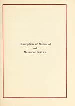 Page 75Description of memorial and memorial service