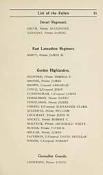 Page 11Dorset Regiment -- East Lancashire Regiment -- Gordon Highlanders -- Grenadier Guards