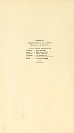 Verso of half title page