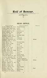 Page 1Roll of honour : Head Office