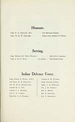 [Page 425]Honours; Serving; Indian Defence Force