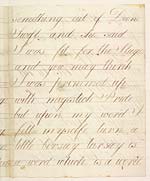 Folio 2 rectoIncomplete letter of Marjory Fleming to her sister Isabella, ?1810, page 3