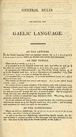 [Page v]General rules for reading the Gaelic language