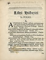 Page 90LIBRI HISTORICI IN FOLIO