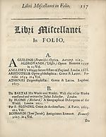 Page 117LIBRI MISCELLANEI IN FOLIO