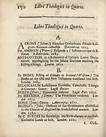 Page 150LIBRI THEOLOGICI IN QUARTO