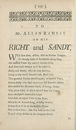 Page 138To Mr Allan Ramsay on his richy and sandy
