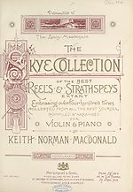 Title pageSkye collection of best reels and strathspeys extant embracing over four hundred tunes collected from all the best sources, compiled & arranged for violin & piano by Keith Norman MacDonald