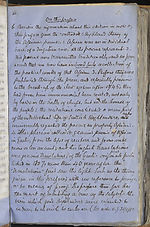 Manuscript notes, page iii