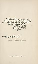 FrontispieceFacsimile of F. Dalrymple's writing