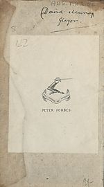 Inside front cover, bookplate, signature