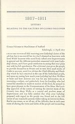 [Page 63]1807-1811 -- Letters relating to the factory of Cosmo Falconer