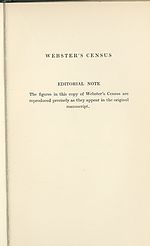 [Page 1]Webster's census -- Editorial note