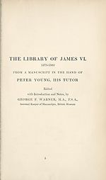 Divisional title pageLibrary of James VI