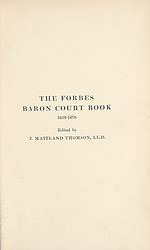 Divisional title pageForbes Baron Court book