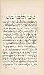 [Page 1]Letter from the Protesters to Cromwell, January 1652