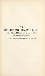 Page 199Address and remonstrance of Sir Aeneas MacPherson