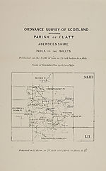 MapParish of Clatt, Aberdeenshire