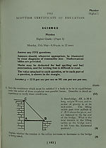 Science, Higher Grade - (Paper I) - Physics