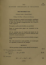 Mathematics, Ordinary Grade - (Second Paper) 