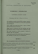 Commerce, Higher Grade - Economic Geography