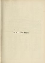 Index to maps
