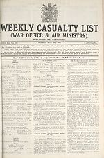 War Office daily list of July 22nd (No. 5624) in five parts