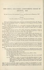 [Page 336]China and Corea (Amendment) Order in Council, 1907